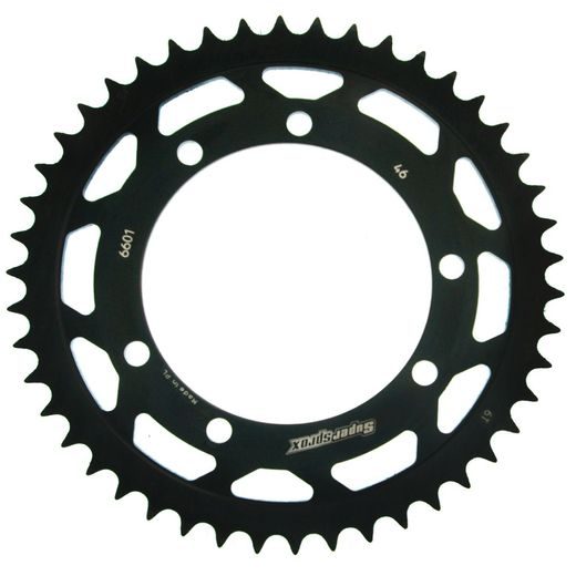 ŘETĚZOVÁ ROZETA SUPERSPROX RFE-6601:46-BLK ČERNÝ 46 ZUBŮ, 420