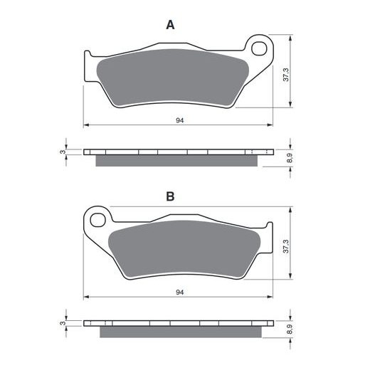 BRZDOVÉ DESTIČKY GOLDFREN 349 AD