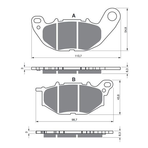 BRZDOVÉ DESTIČKY GOLDFREN 369 AD