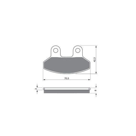 BRZDOVÉ DESTIČKY GOLDFREN 234 AD OFF-ROAD FRONT