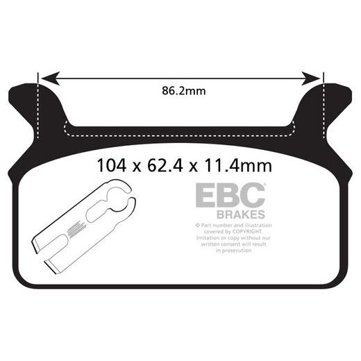 BRZDOVÉ DESTIČKY EBC FA201V