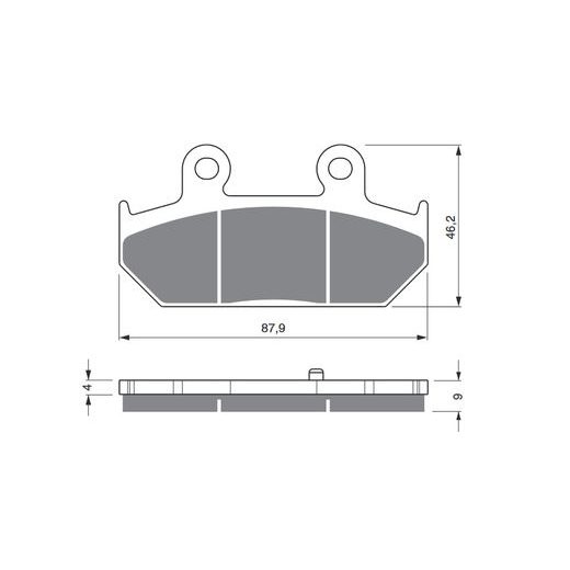 BRZDOVÉ DESTIČKY GOLDFREN 265 AD