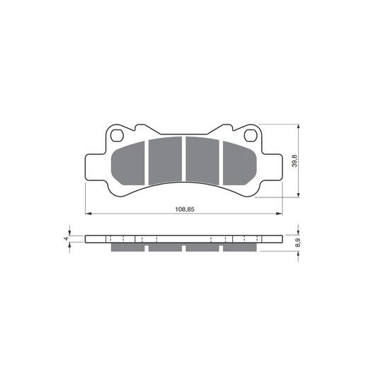 BRZDOVÉ DESTIČKY GOLDFREN 229 AD STREET