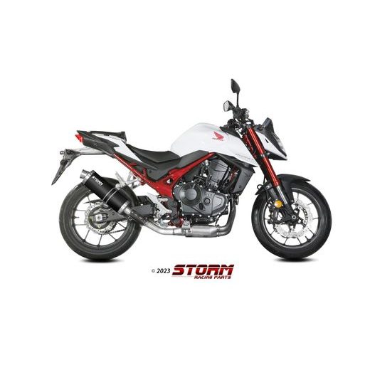 KONCOVKA VÝFUKU STORM OVAL H.085.LX1B ČERNÁ NEREZOVÁ OCEL