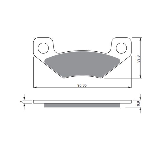 BRZDOVÉ DESTIČKY GOLDFREN 315 K5