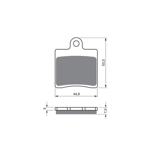 BRZDOVÉ DESTIČKY GOLDFREN 367 S3 (1 SET = 4 PCS)