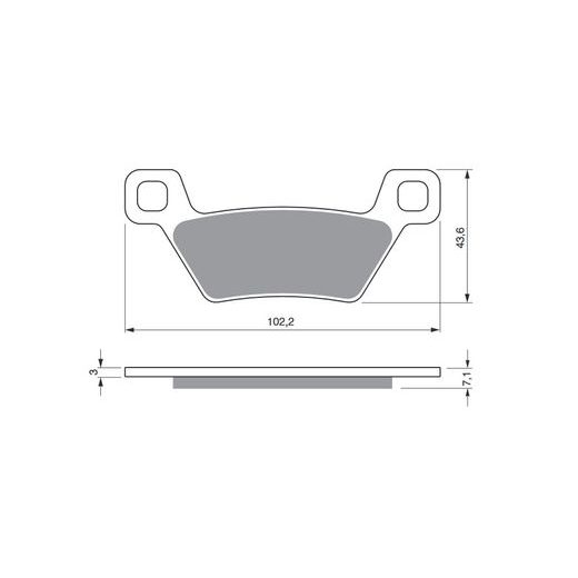 BRZDOVÉ DESTIČKY GOLDFREN 314 AD STREET