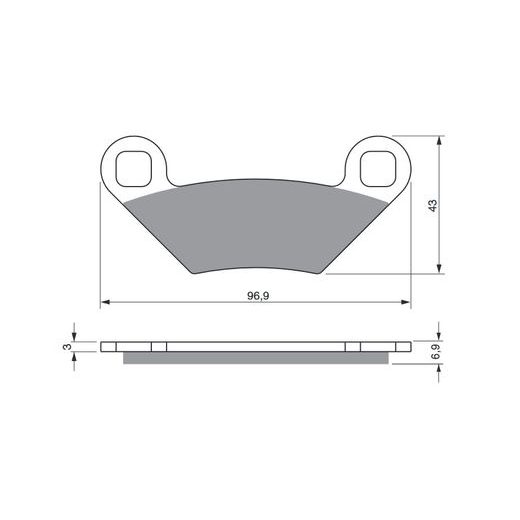 BRZDOVÉ DESTIČKY GOLDFREN 300 S3