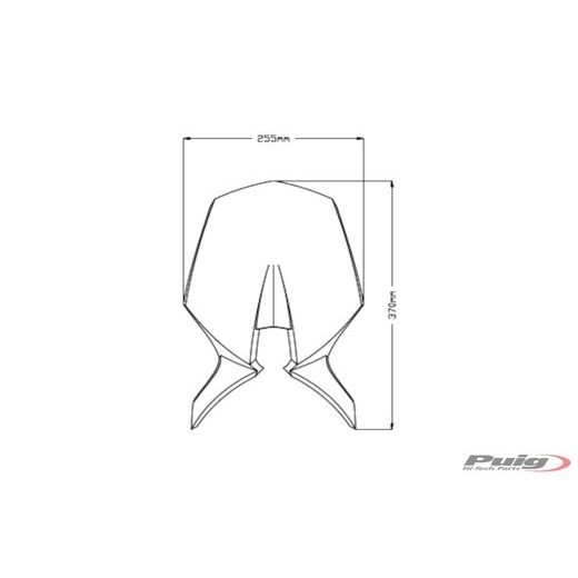 PLEXI ŠTÍT PUIG NEW GEN. SPORT 20712C KARBONOVÝ VZHLED