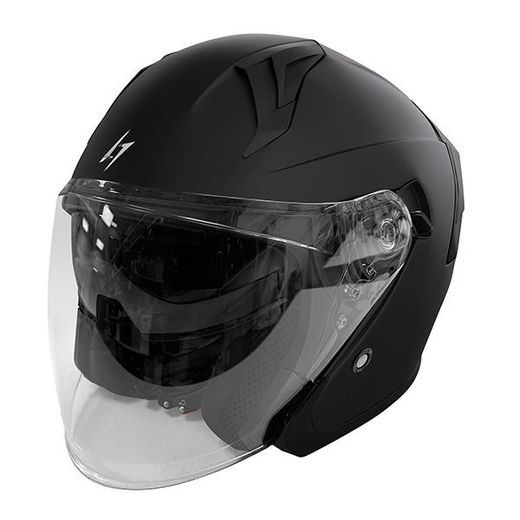 OPEN FACE HELMET STORMER RUN MATNÁ ČERNÁ L