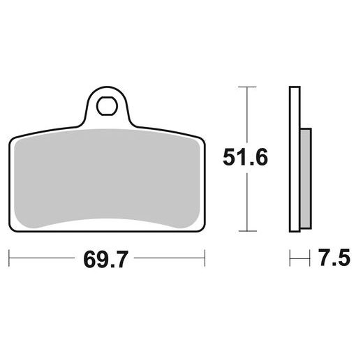 BRZDOVÁ DESTIČKA BREMBO 07079XS
