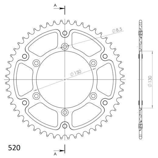 ŘETĚZOVÁ SADA EK - STŘÍBRNÝ ŘETĚZ 520 SRX, X-KROUŽEK, KOLEČKO SUPERSPROX, ROZETA SUPERSPROX STEALTH PRO YAMAHA YZ 250 F 2010-2013