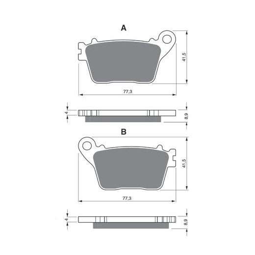 BRZDOVÉ DESTIČKY GOLDFREN 242 S3