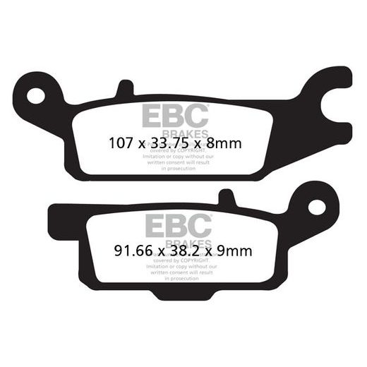 BRZDOVÉ DESTIČKY EBC FA445TT