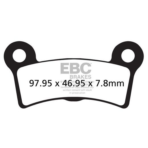 BRZDOVÉ DESTIČKY EBC FA605/4V