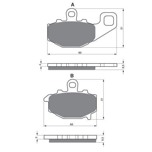 BRZDOVÉ DESTIČKY GOLDFREN 093 AD STREET