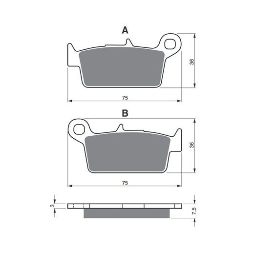 BRZDOVÉ DESTIČKY GOLDFREN 071 K5