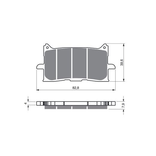 BRZDOVÉ DESTIČKY GOLDFREN 379 AD STREET
