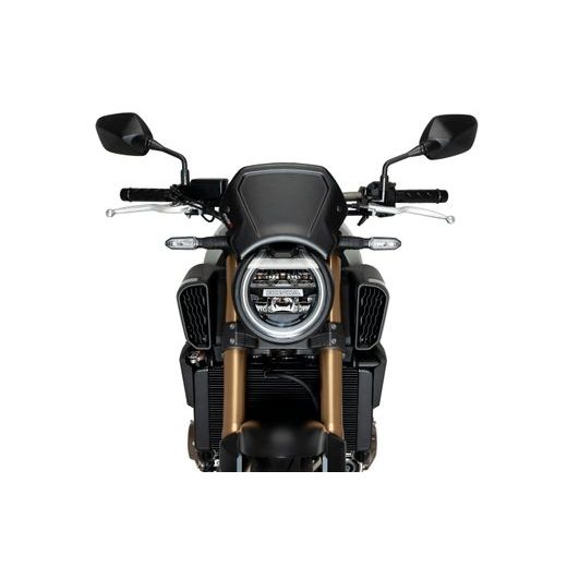 PLEXI ŠTÍT PUIG FRONTAL PLATE 21963P STŘÍBRNÁ ALUNINIUM