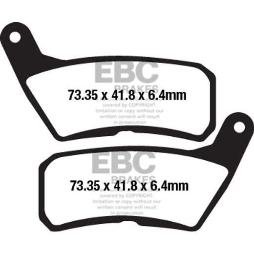 BRZDOVÉ DESTIČKY EBC FA654