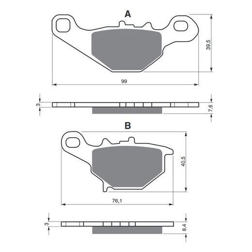 BRZDOVÉ DESTIČKY GOLDFREN 109 K1