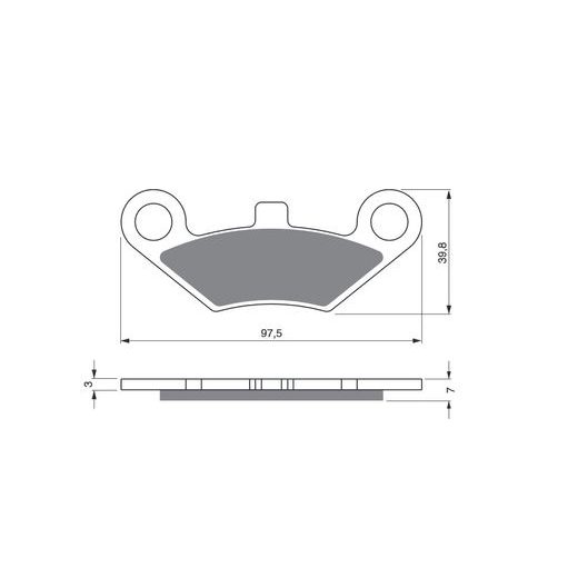 BRZDOVÉ DESTIČKY GOLDFREN 284 AD OFF-ROAD FRONT