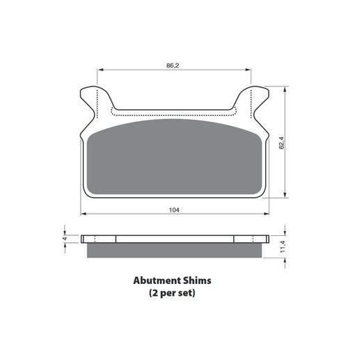 BRZDOVÉ DESTIČKY GOLDFREN 063 S3