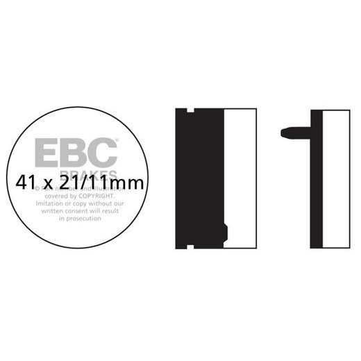 BRZDOVÉ DESTIČKY EBC FA040