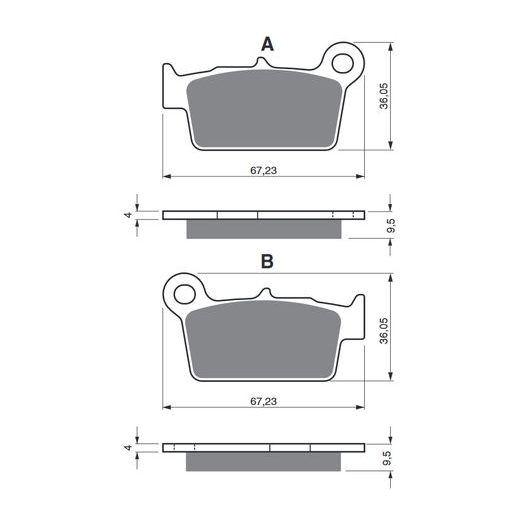 BRZDOVÉ DESTIČKY GOLDFREN 187 AD