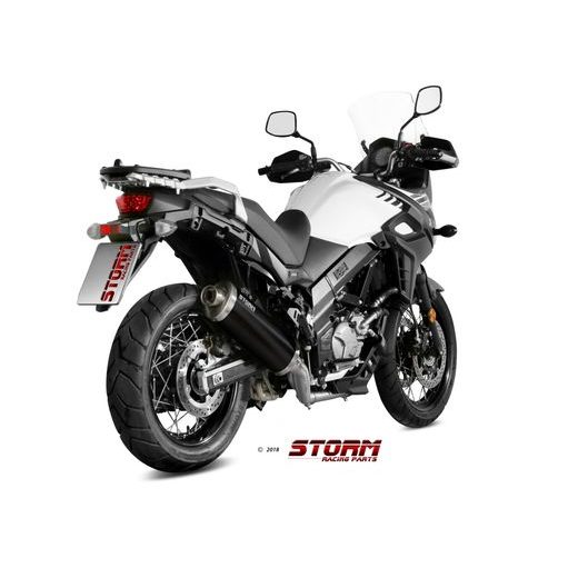 KONCOVKA VÝFUKU STORM OVAL S.049.LX2B ČERNÁ OCEL