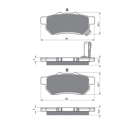 BRZDOVÉ DESTIČKY GOLDFREN 341 S33 OFF-ROAD REAR