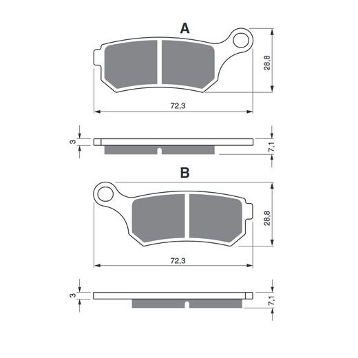 BRZDOVÉ DESTIČKY GOLDFREN 319 AD