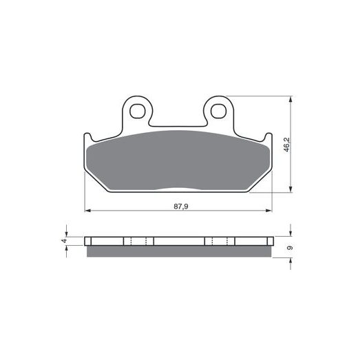 BRZDOVÉ DESTIČKY GOLDFREN 024 S33 STREET FRONT