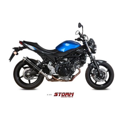 KONCOVKA VÝFUKU STORM OVAL S.045.LX1B ČERNÁ OCEL