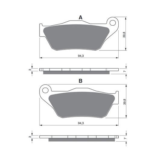 BRZDOVÉ DESTIČKY GOLDFREN 262 S3