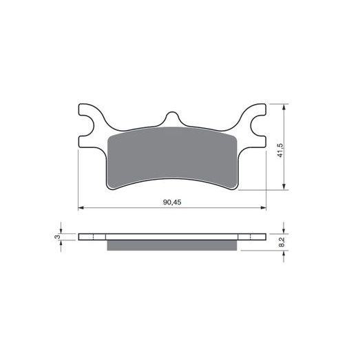 BRZDOVÉ DESTIČKY GOLDFREN 209 AD STREET