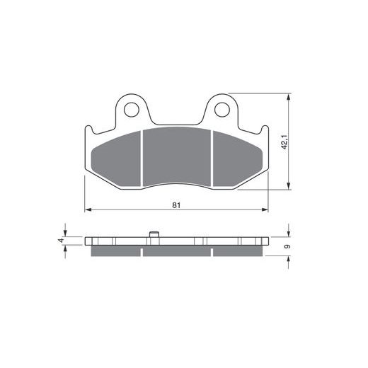 BRZDOVÉ DESTIČKY GOLDFREN 267 S3