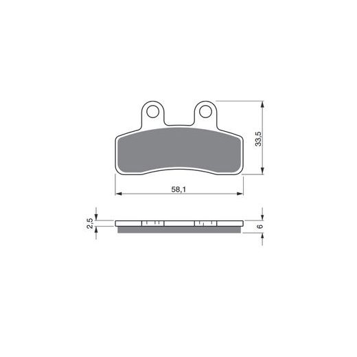 BRZDOVÉ DESTIČKY GOLDFREN 250 AD