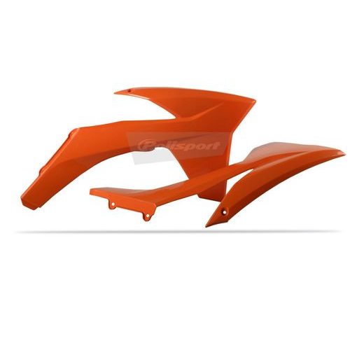 SPOILERY CHLADIČE POLISPORT 8428600003 (PÁR) ORANŽOVÁ KTM