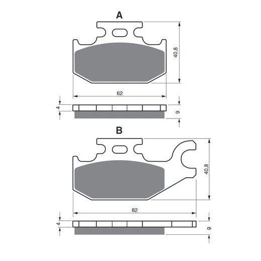 BRZDOVÉ DESTIČKY GOLDFREN 182 AD OFF-ROAD FRONT