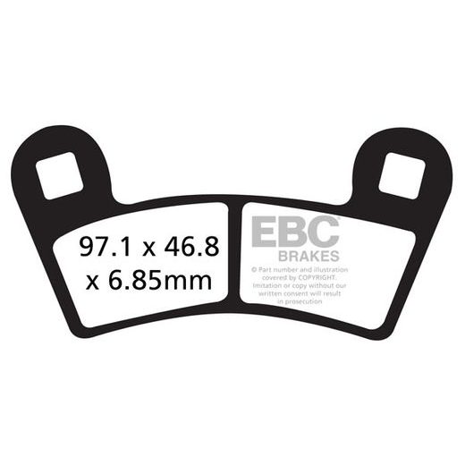 BRZDOVÉ DESTIČKY EBC FA456R