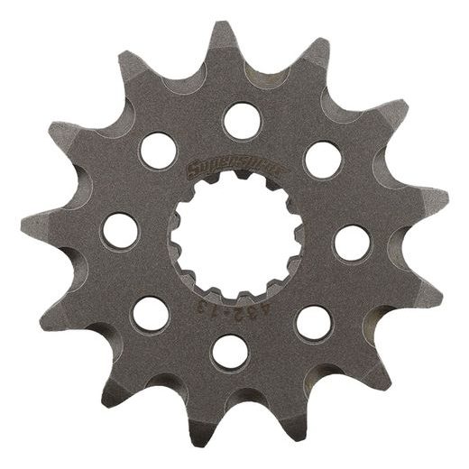 ŘETĚZOVÁ SADA EK - STŘÍBRNÝ ŘETĚZ 520 SRX, X-KROUŽEK, KOLEČKO SUPERSPROX, ROZETA SUPERSPROX PRO SUZUKI RM 250 1987-1988
