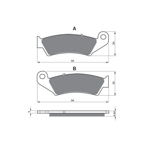 BRZDOVÉ DESTIČKY GOLDFREN 041 AD