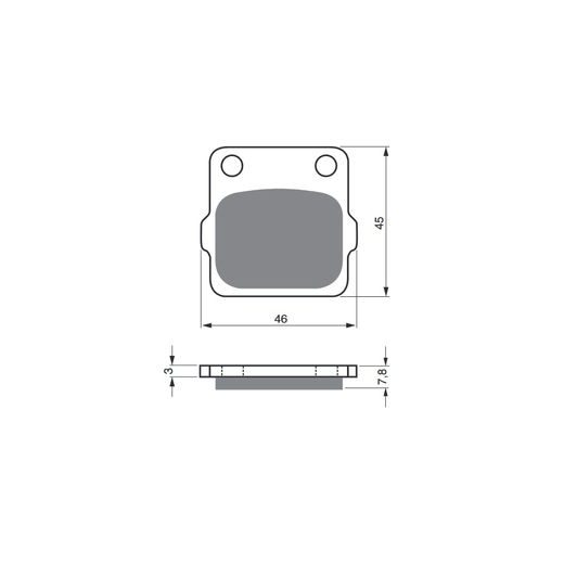 BRZDOVÉ DESTIČKY GOLDFREN 007 S33 OFF-ROAD FRONT