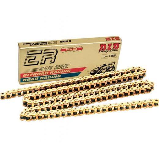 RACING CHAIN D.I.D CHAIN 415ERZ SDH GOLD&GOLD 110 L