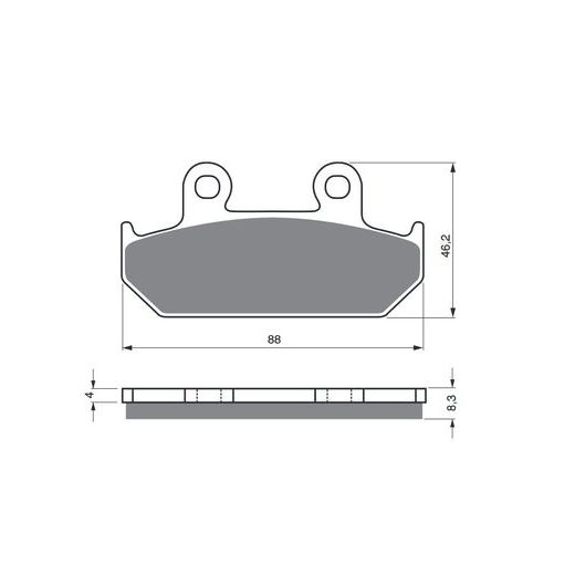 BRZDOVÉ DESTIČKY GOLDFREN 051 S3