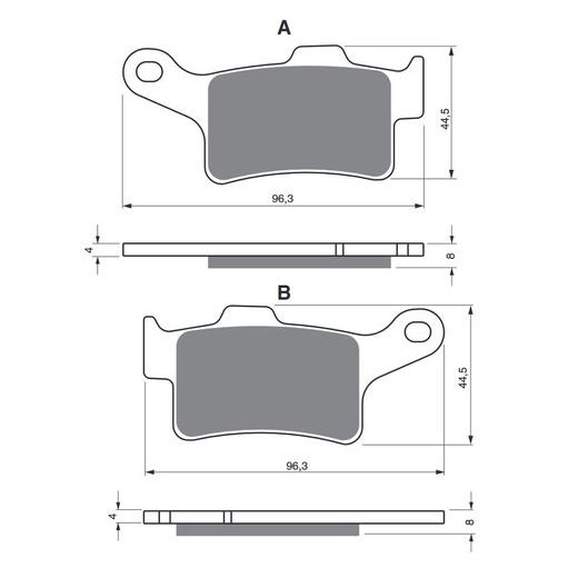 BRZDOVÉ DESTIČKY GOLDFREN 335 S3