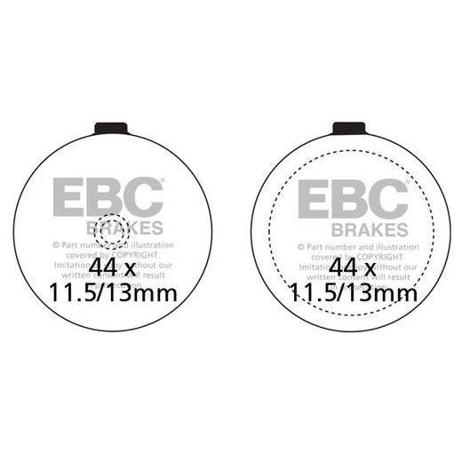 BRZDOVÉ DESTIČKY EBC FA046