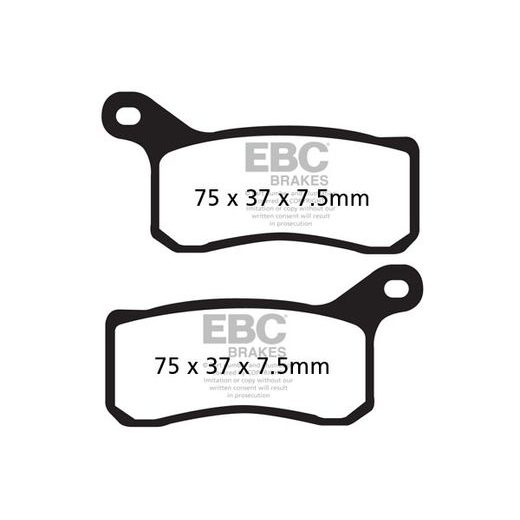 BRZDOVÉ DESTIČKY EBC FA462R