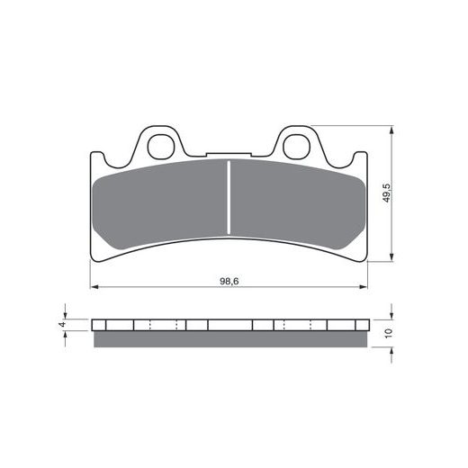 BRZDOVÉ DESTIČKY GOLDFREN 054 AD STREET